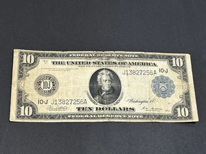 1914 $10 Federal Reserve LARGE Note US Bill LOW Shipping!!! - Picture 1 of 2
