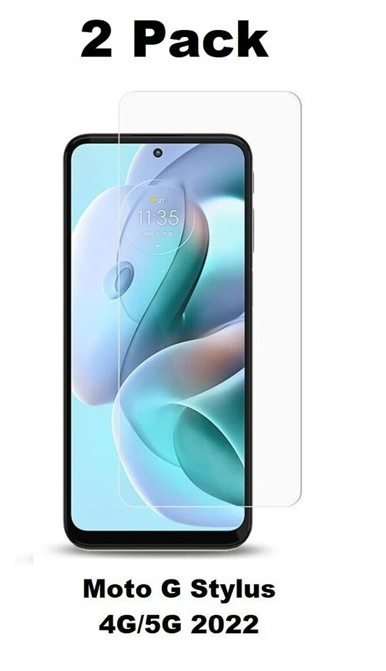 2 Pack Tempered Glass Compatible for Moto G Stylus 4G/5G 2022 Bubble Free - Image 1 of 1