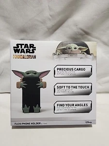 The Mandalorian Baby Yoda flexi phone holder & stand Star Wars Disney - Picture 1 of 8