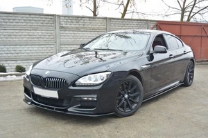 Cup Spoilerlippe schwarz BMW 6er F06 Gran Coupe Frontspoiler Schwert Splitter M6 - Imagen 1 de 3
