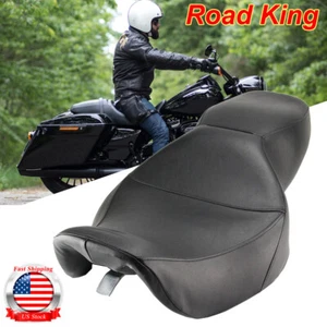 Asiento de conductor pasajero 2-up para Harley Touring Road King 97-07/Street Glide 06-07 - Imagen 1 de 12