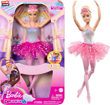 Dreamtopia Doll, Twinkle Lights Posable Ballerina with 5 Light-Up Shows, Sparkly