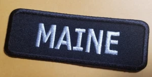 Maine Embroidered Patch approx 1.25x3.75" - Picture 1 of 2