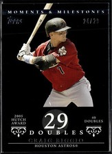 2007 Topps Moments & Milestones #108 Craig Biggio Black NM