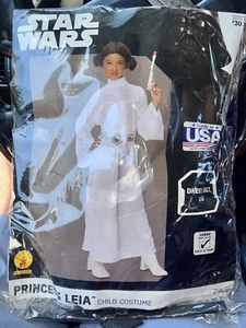 Disney Rubie’s Star Wars Kids Youth Lrg Princess Leia Costume & Leia Headband!! - Picture 1 of 7
