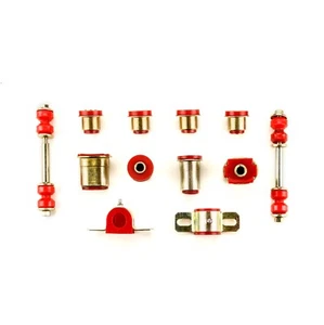 Red Poly Front Suspension Bushings Set Oval Fits 1964 - 1968 Pontiac GTO LeMans - Picture 1 of 1