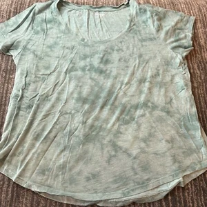 Old Navy T-Shirt Womens Large Tee Tie Dye Green Short Sleeve Top Tee Casual EUC - Picture 1 of 8
