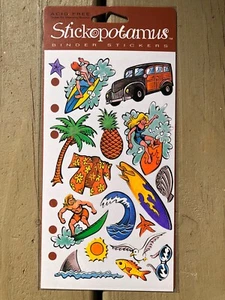 Adesivi vintage STICKOPOTAMUS surf onde spiaggia vacanze scrapbooking - Foto 1 di 5