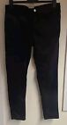 Ladies Urban Bliss Black Velour Stretch Jeans Trousers Size Uk 14. Great Cond