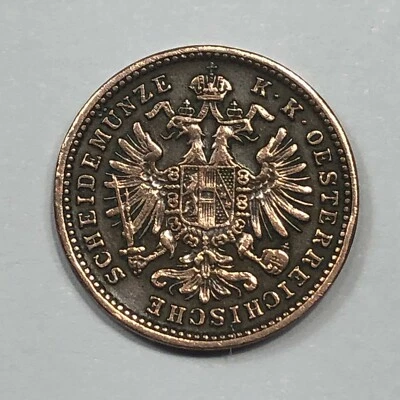 1885 Austria One Kreuzer Foreign Coin #1408 - Image 1 of 2