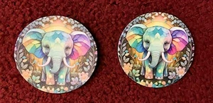 ELEPHANT CAR COASTERS-2-PK TO PREVENT STICKY CUP HOLDERS~STOCKING STUFFER!! - Picture 1 of 1
