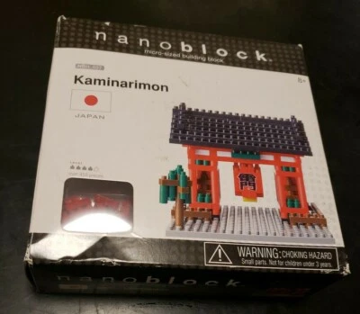 Nanoblock Kaminarimon Juguete de Construcción Bloques Micro Tamaño Nano Bloques Caja Abierta Foto 1 de 3