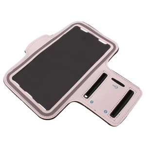 Sports Running Armband White Gym Workout Case Cover Band Arm for Cell Phones - Picture 1 of 8