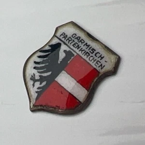 Dije colgante de plata de ley 925 Garmisch-Partenkirchen Alemania esmalte sin bucle - Imagen 1 de 9