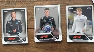 2023 Topps Chrome Formula 1 F1 Logan Sargeant 3 Card Lot #65 #64 & #194 - Bild 1 von 4