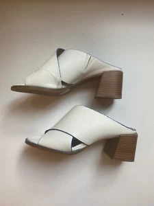 Neu ohne Karton Aquatalia Absatz offene Zehenpartie überkreuzte Pantolette Sandale Größe 8 (US) - Bild 1 von 7