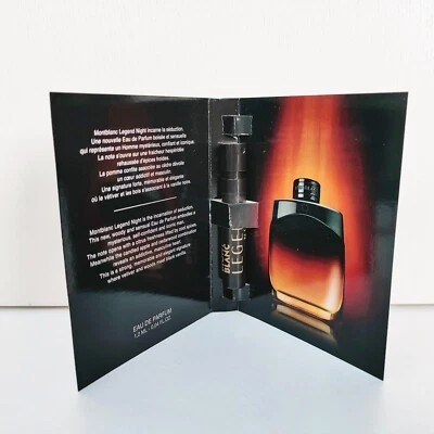 1x Mont Blanc Legend Night Eau de Toilette Cologne mini Spray for men, 1.2ml New - image 1 of 4