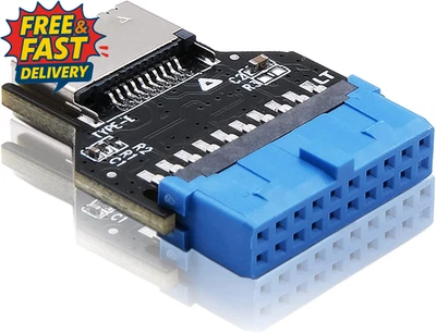 Adattatore 180 Gradi per Pannello Frontale USB 3.0 (USB3.1 Gen 1) Intestazione Interna (19 Pi - Immagine 1 di 4