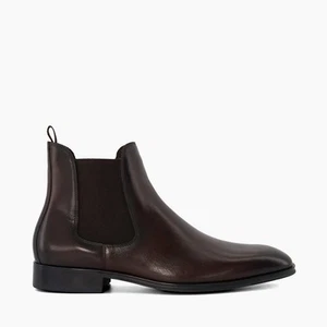 Dune London Chelsea Boots Men’s Dark Brown Size UK8 EU42 #REF22 - Picture 1 of 5