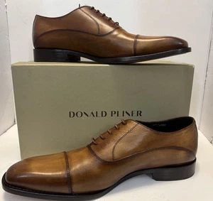 Donald Pliner Men's Stefen Burnish Calf Oxford Cognac Size 12 *PLEASE READ* - Picture 1 of 20