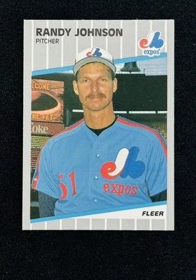 Randy Johnson 1989 Fleer RC Rookie #381 Baseball Card Montreal Expos * MINT * - Image 1 of 2
