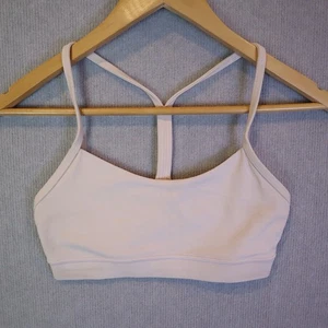 Lululemon Flow Y Bra Nulu Sports Bra Light Support Women’s AU 8 US 4 Yoga - Foto 1 di 8