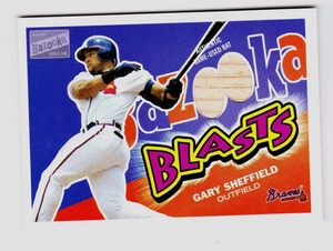 Gary Sheffield #BB-GS 2003 Topps Bazooka Blast authentisches gebrauchtes Spiel Schläger kostenloser Versand - Bild 1 von 3