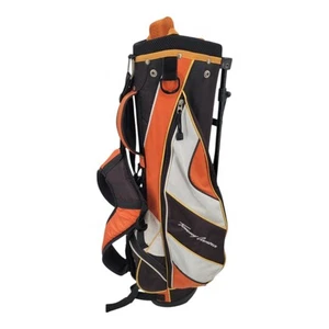 Tommy Armour Junior Golf Bag Orange Black 4 Way Divider Carry Strap Rain Cover - Picture 1 of 6