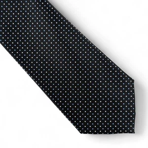 Club Room Men's Reade Dot Tie Necktie Classic 3.25" Black - Picture 1 of 4