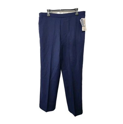 Donkenny Womens Pants Slacks 14P Navy Stretch Pullon NO pockets Polyester  - Image 1 of 4