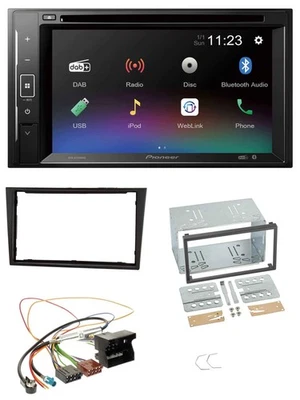 Pioneer Bluetooth MP3 USB 2DIN DAB DVD Autoradio für Opel Corsa D stealth schwar - Bild 1 von 4