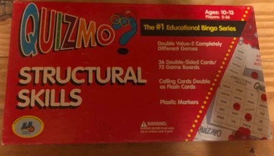  Quizmo Structural Skills Educational Bingo Game Ages 10-13 Learning Advantage - Image 1 of 4