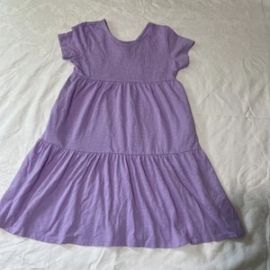 Cat & Jack Girl’s Lavender Tier Dress, With Pockets And Cut Out Back, Size 8 (M) - Picture 1 of 3