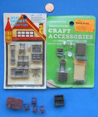 Pequeño mueble de plástico miniatura para casa de muñecas para dormitorio, comedor a pequeña escala Foto 1 de 3