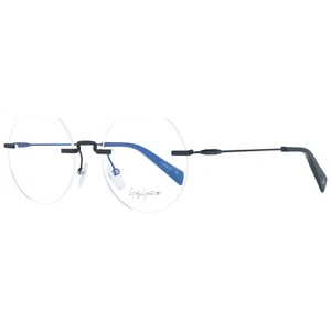 Yohji Yamamoto Glasses Frames Men's Black Round Rimless YY3018 002 53mm - Picture 1 of 4