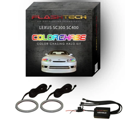 Dream Color Chasing Dynamic LED Halo Kit para Faros Lexus SC300 1992-2002 Foto 1 de 4