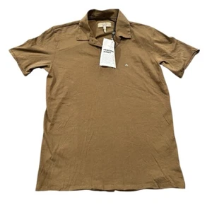 NUEVO Polo Rag & Bone Para Hombres Algodón Orgánico Principal Verde Oliva Talla Pequeña - Imagen 1 de 4
