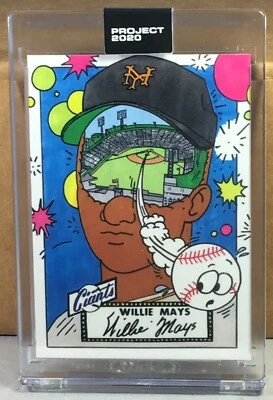 TOPPS PROJECT 2020 #288 WILLIE MAYS by ERMSY Print Run 3018 - Image 1 of 3