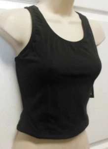 Envolturas corporales forradas 623 Racerback Top Negro Algodón/Spandex Danza JAZZ ADULTO - Imagen 1 de 5