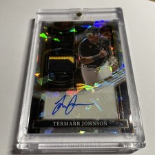 2023 Panini Select Termarr Johnson CRACKED ICE PRIZM AUTO PATCH SSP - #'d 17/23!
