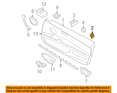 Clip de panel de moldura interior puerta delantera BMW OEM 00-24 128i 51418224781 Foto 1 de 2