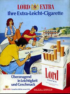Lord Extra - Ihre Extra Leicht Cigarette -- Windy II - Farbe -  Werbung von 1976