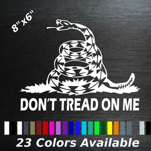 Dont tread on me constitution 2nd amendment rights decal sticker Gadsden freedom - Picture 1 of 1
