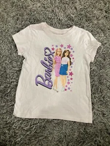 Children’s Barbie Pink Short Sleeve Tshirt Size 6 - Picture 1 of 3