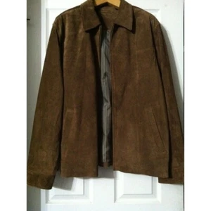 ROUNDTREE & YORKE MENS NEW BROWN 100% GENUINE LEATHER JACKET SIZE: XL - Picture 1 of 9