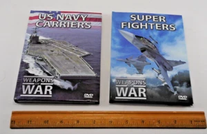 US Navy Carriers  & Super Fighters Weapons of War DVDs and Booklets - Picture 1 of 11