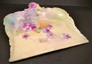 Antique Limoges Table Crummer, Violets - Picture 1 of 4