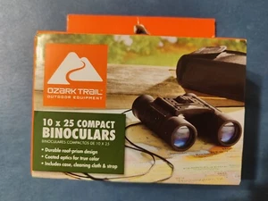 New Binoculars Compact 10 X 25 Binoculars Ozark Trail - Picture 1 of 2