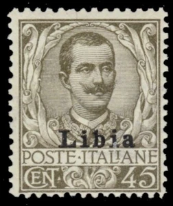 LIBYA 10 - King Victor Emmanuel III "1917 Provisional" (pb65476) $40 - Picture 1 of 1