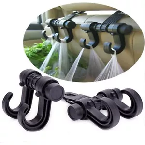 Soporte para reposacabezas de asiento trasero de coche ganchos clips para bolso bolso cartera tela doble automático - Imagen 1 de 6